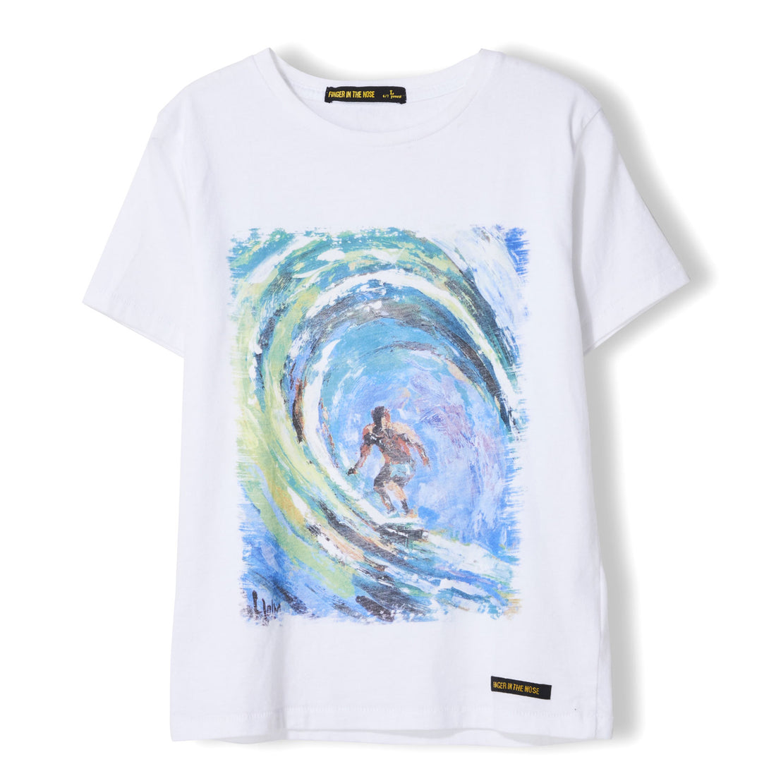Finger in the Nose White Beach Break Tee