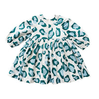 Pink Chicken Blue Pine Oversized Leopard Danielle Dress