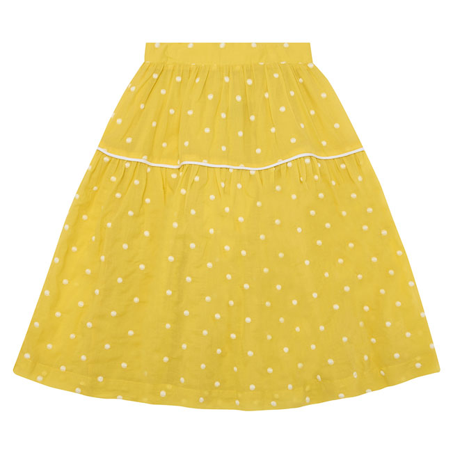 The Middle Daughter Sour Lemon Spot Day-To-Day Skirt