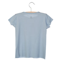 Little Hedonist  Blue Fog Print Dean Tee