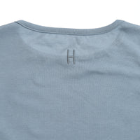 Little Hedonist  Blue Fog Print Dean Tee