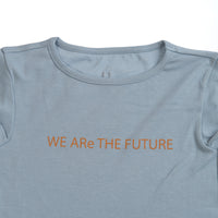 Little Hedonist  Blue Fog Print Dean Tee