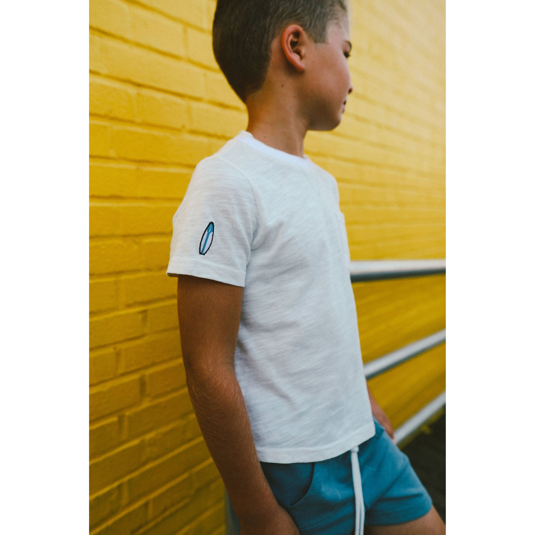 Hey kid Embroidered Beach T-Shirt