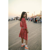 Hey kid Red Embroidered Sun Terry Top