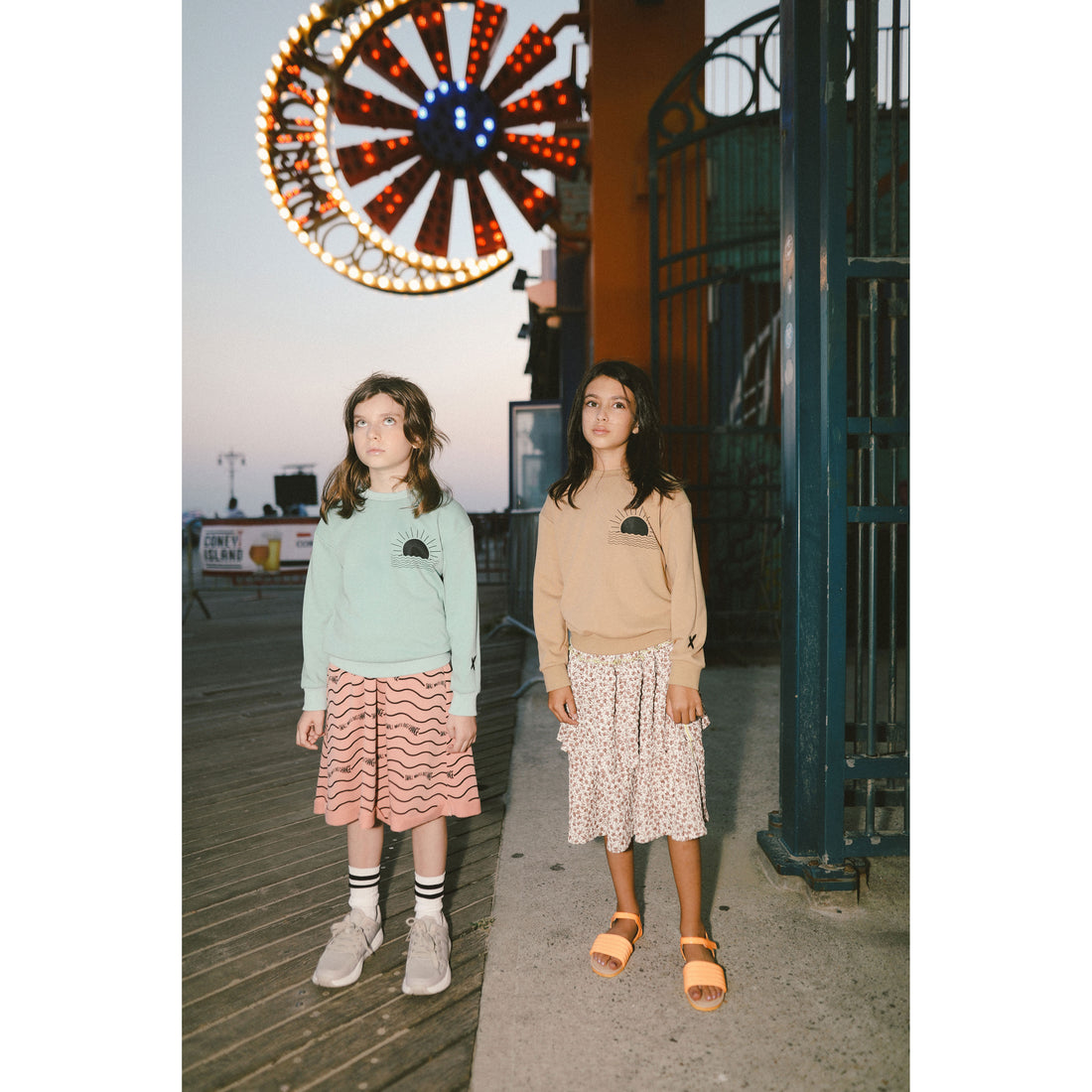 Hey kid Sage Sun Logo Sweatshirt
