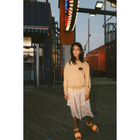 Hey kid Tan Sun Logo Sweatshirt