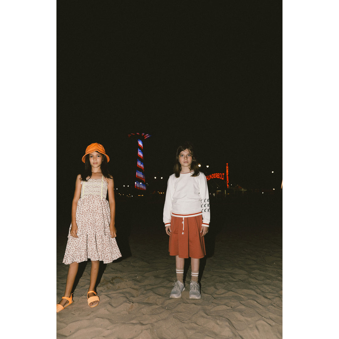 Hey kid Red Embroidered Beach Skirt