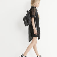 DKNY Black Mesh Shirt Dress