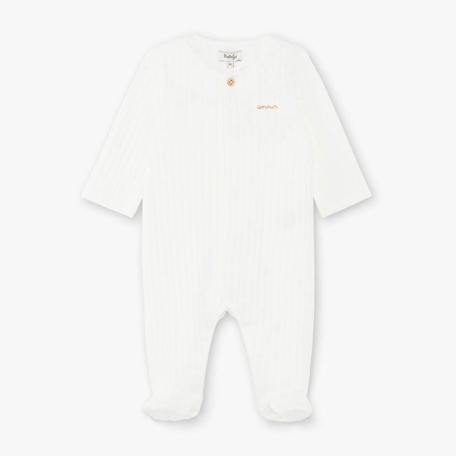 Natalys Vanilla Ribbed Footie