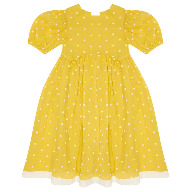 The Middle Daughter Sour Lemon Spot Tie The Knot Dress
