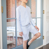 Coco Blanc Pale Blue/White Seersucker Suit