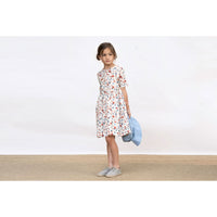 Omibia Cherry Flower Print Sima Dress
