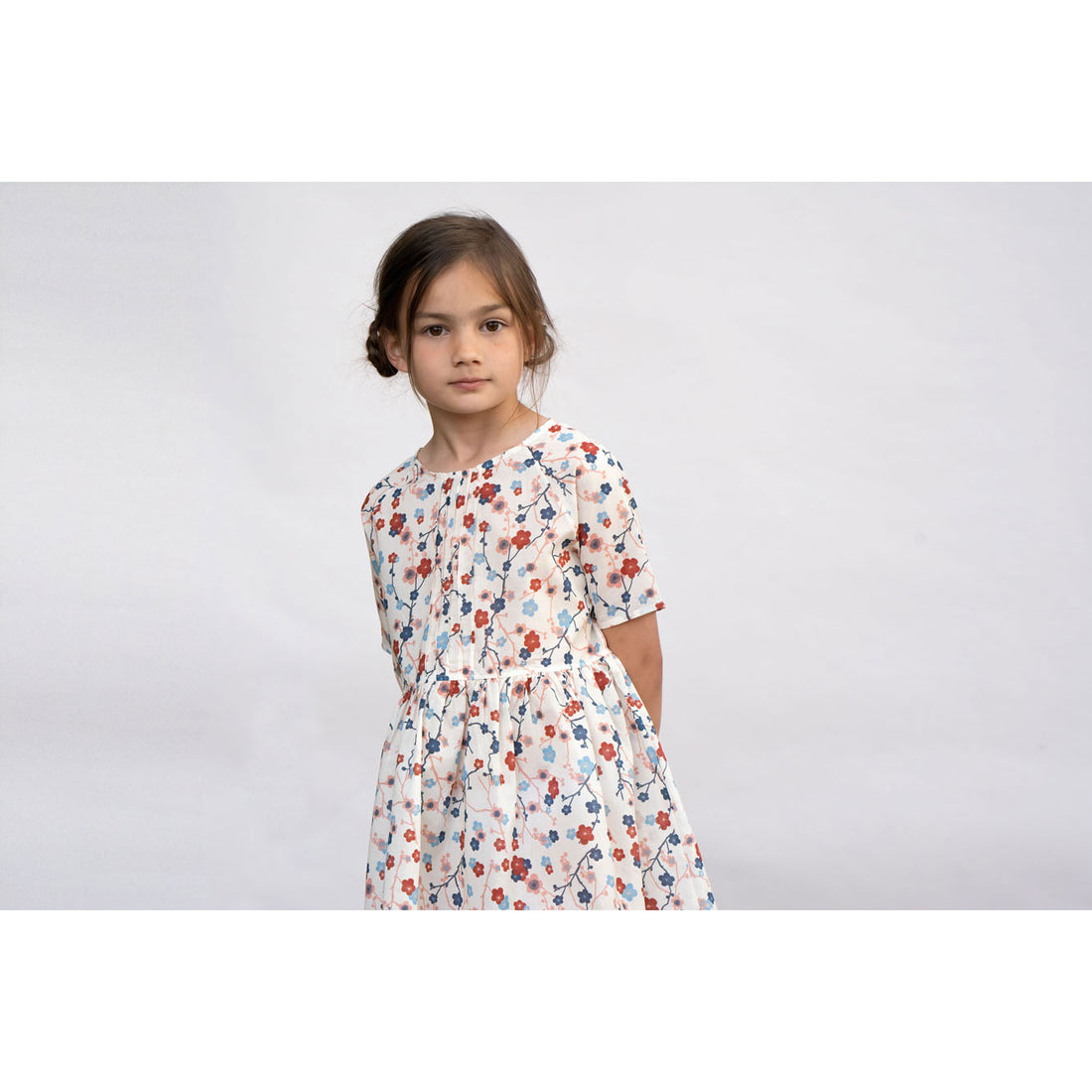 Omibia Cherry Flower Print Sima Dress