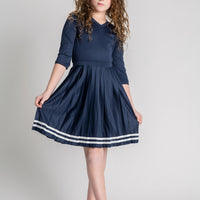 Coco Blanc Navy/White3/4 Sleeve Tennis Tee