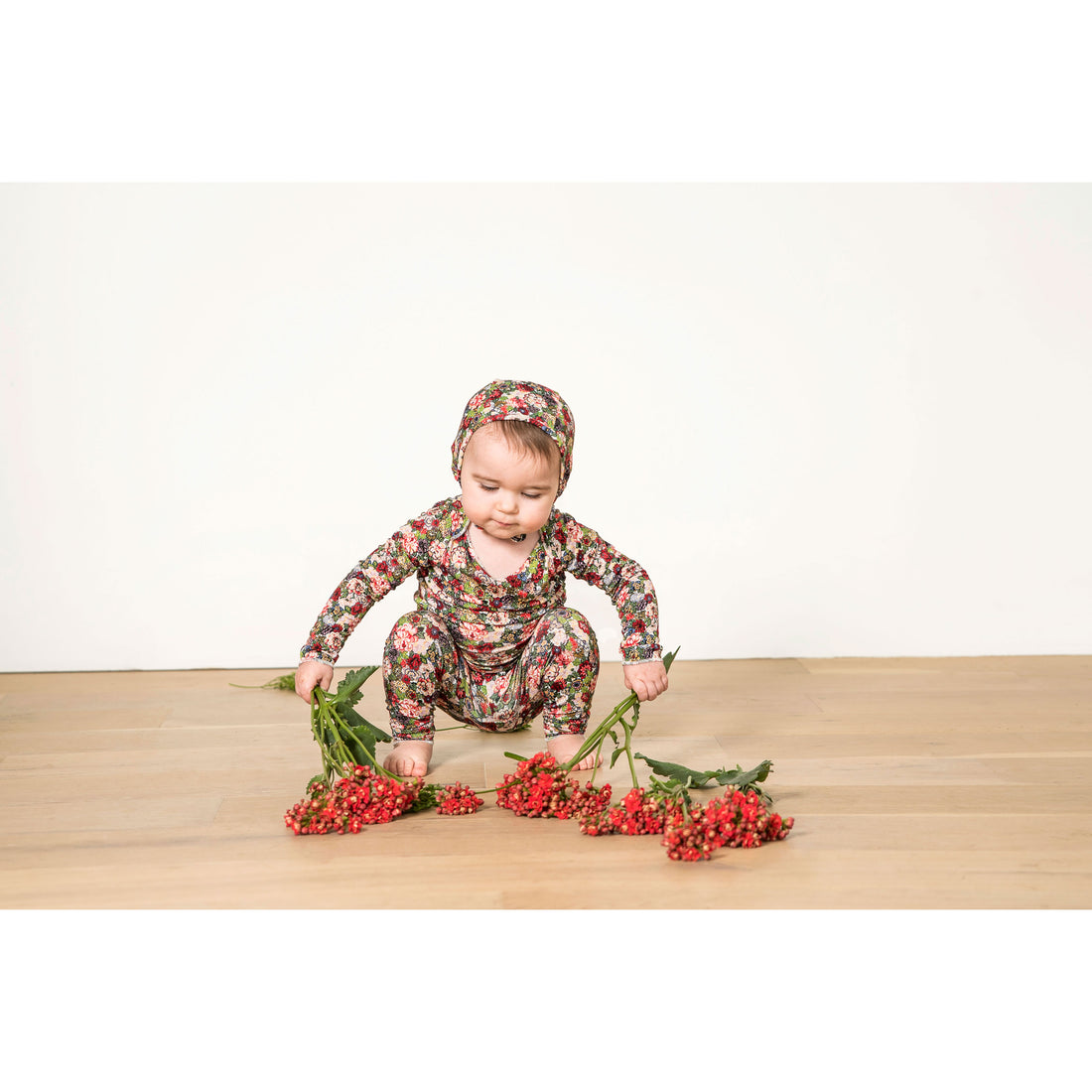 Delicat Red Floral Print Gift Set