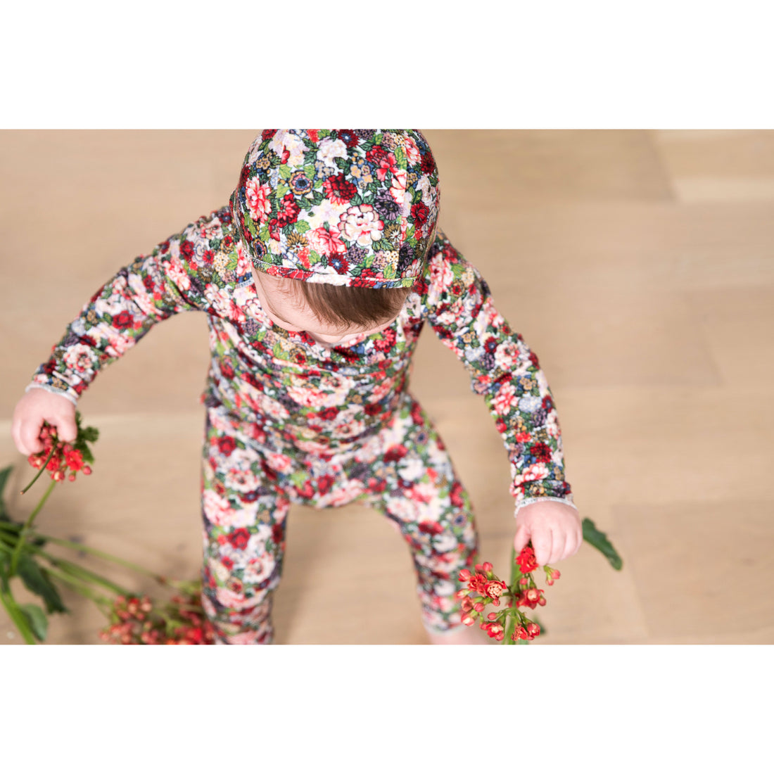 Delicat Red Floral Print Gift Set