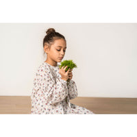 Delicat Ecru Floral Print Popelin Dress