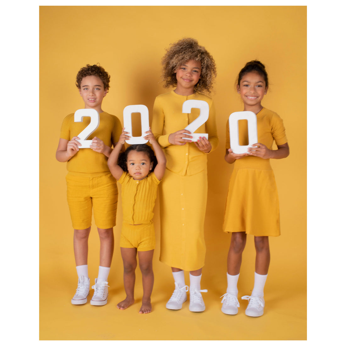 Coco Blanc Spicy Mustard Baby Ribbed Set