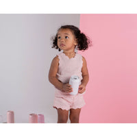 Coco Blanc Smoky Rose Baby Girl Linen Set
