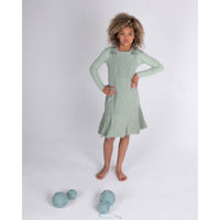 Coco Blanc Sage Green Linen Jumper