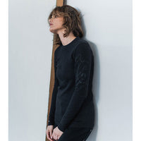 Nununu Black Womens Peeking Skull T-Shirt