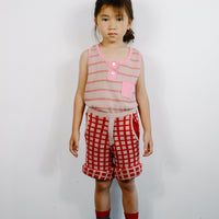 Ligne Noire Cintage Pink Stripe Tank Top