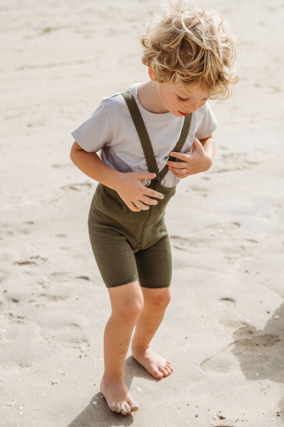 Silly Silas Olive Shorty Cotton Tights