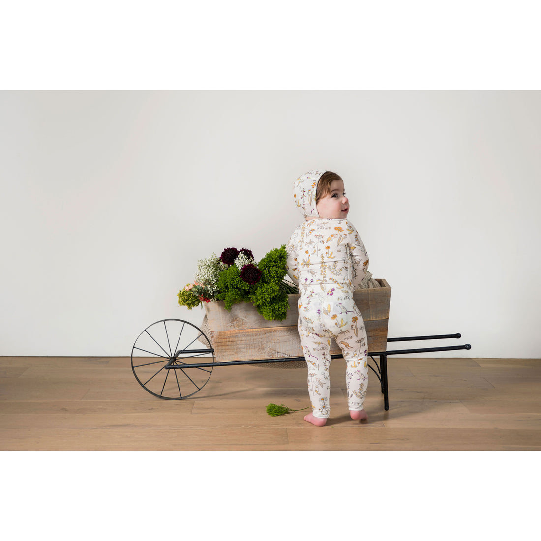 Delicat Ecru Leaves Print Gift Set