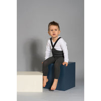 Silly Silas Dark Grey Blend Footless Cotton Tights