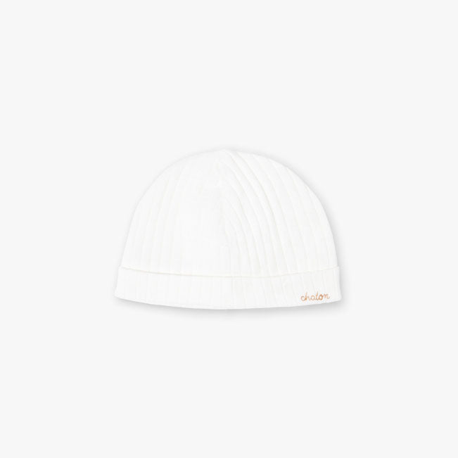 Natalys Vanilla Ribbed Bonnet