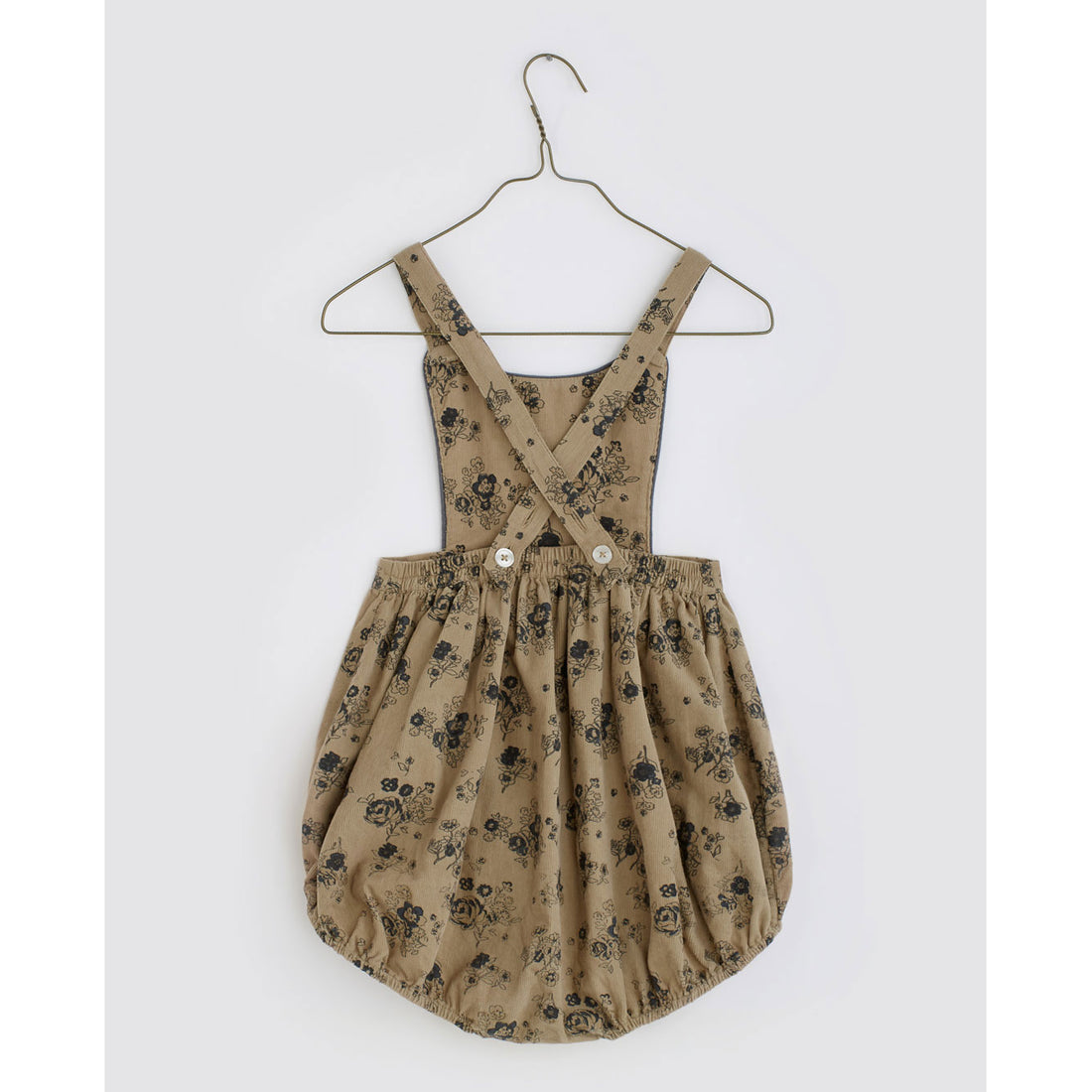 Little Cotton Clothes Floral Rose Cord Dalia Romper