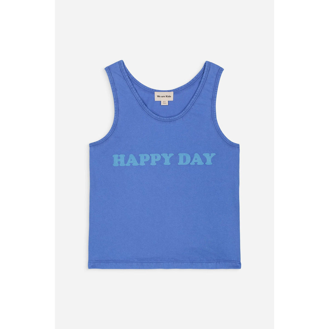We are Kids Super Blue + Print Happy Day Marcel Tank