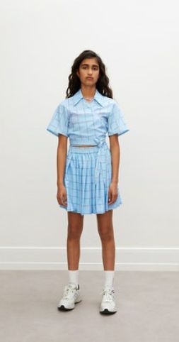 Les Coyotes De Paris Logo Checkered Desi Dress