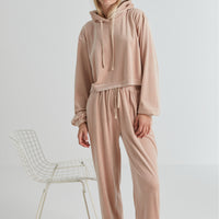 Designers Remix Toast Frances Cropped Hoodie