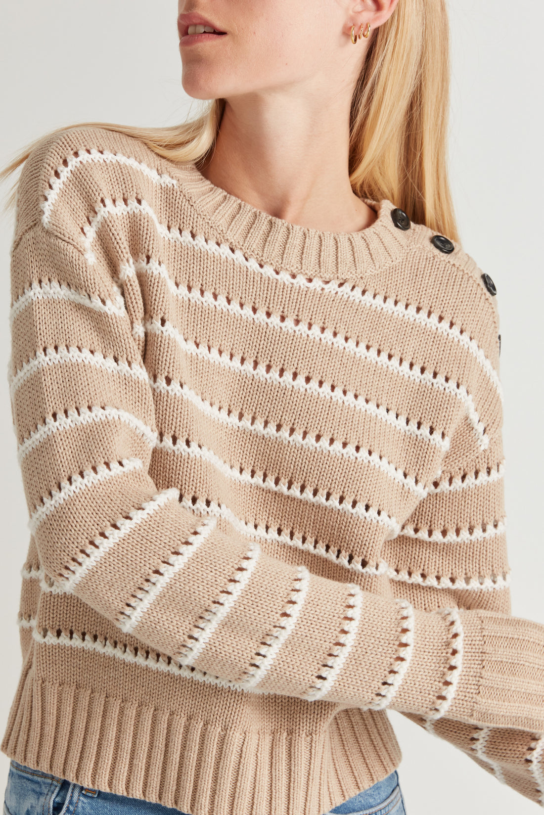 Designers Remix Toast/Cream Stripes Matis Breton Knit