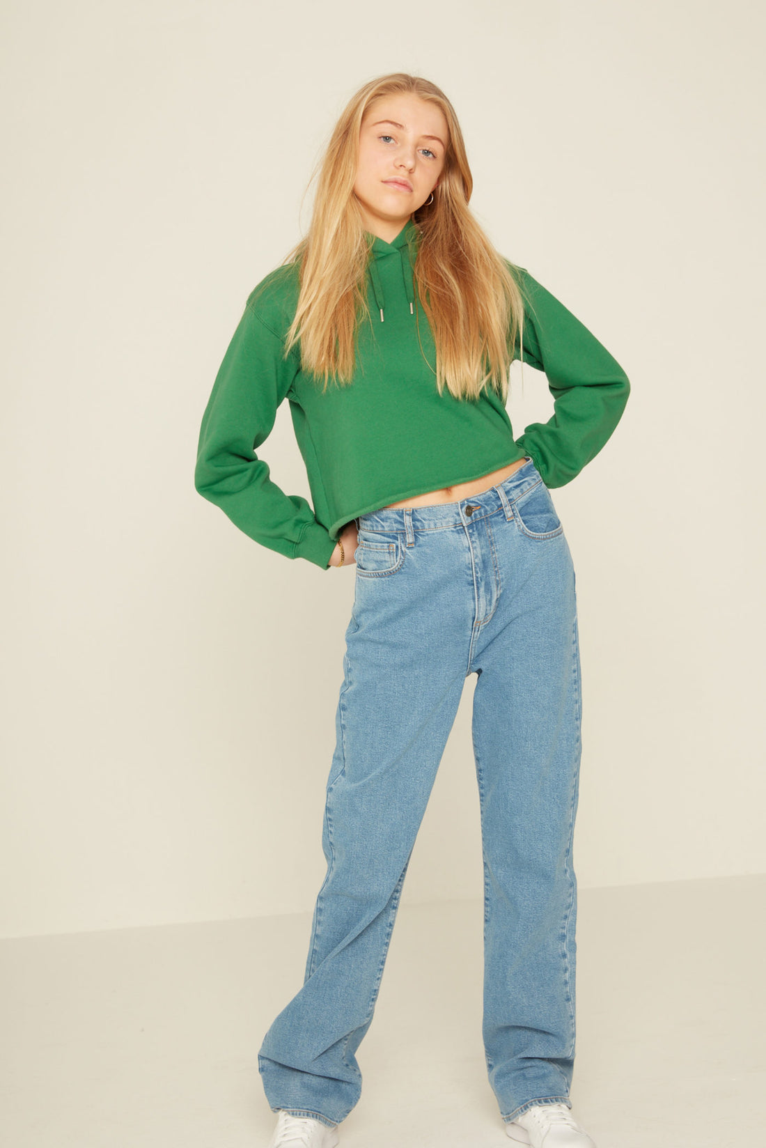Designers Remix Palm Tree Willie Cropped Hoodie