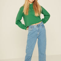 Designers Remix Palm Tree Willie Cropped Hoodie