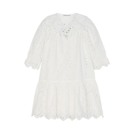 Designers Remix Cream Sandra Broderie Wide Dress