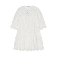 Designers Remix Cream Sandra Broderie Wide Dress