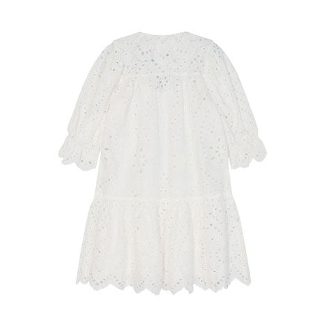 Designers Remix Cream Sandra Broderie Wide Dress