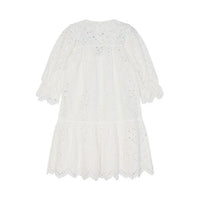 Designers Remix Cream Sandra Broderie Wide Dress