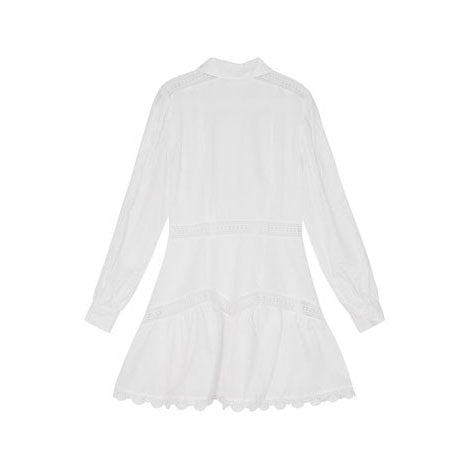 Designers Remix Cream Sandra Short Lace Dress