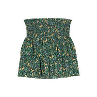 Designers Remix Black Flower Print Sandra Smock Skirt