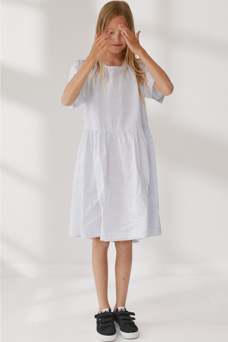 Designers Remix Blue Striped Umbria Dress