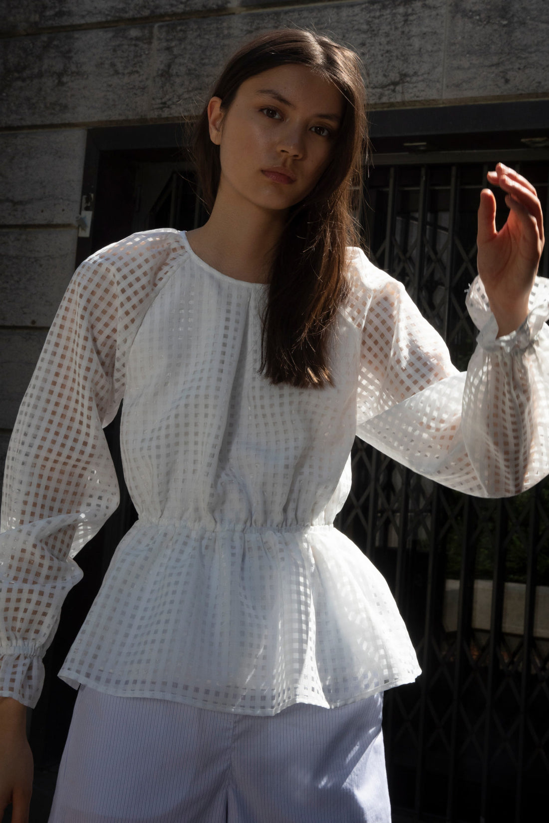 Designers Remix Cream Molise Women  Blouse