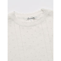 Louisiella Davian Knit Vest-  Vanilla White