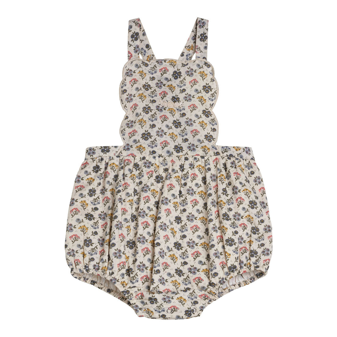 Little Cotton Clothes Achillea Floral Dhalia Romper