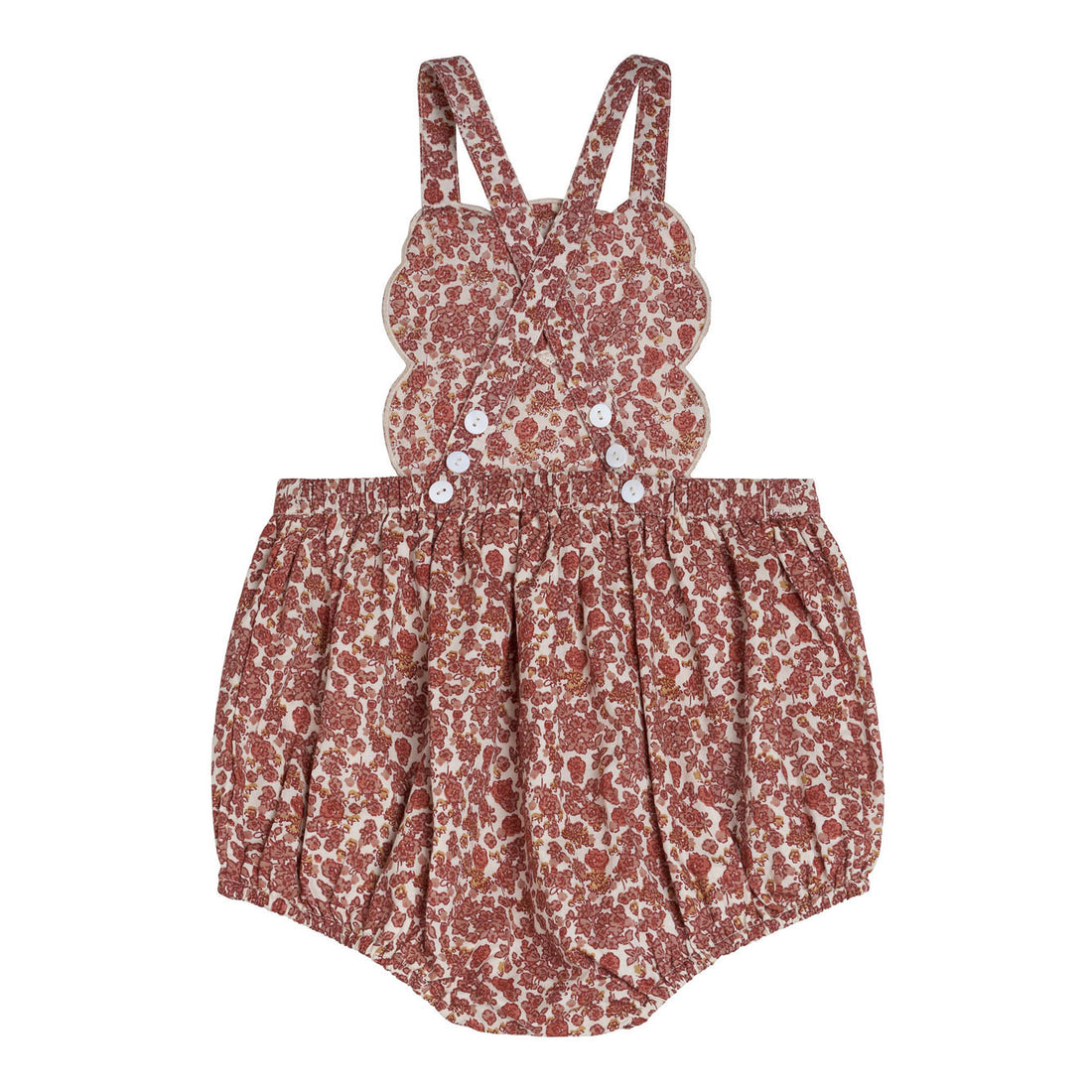 Little Cotton Clothes Sorbet Midsummer Floral Dhalia Romper