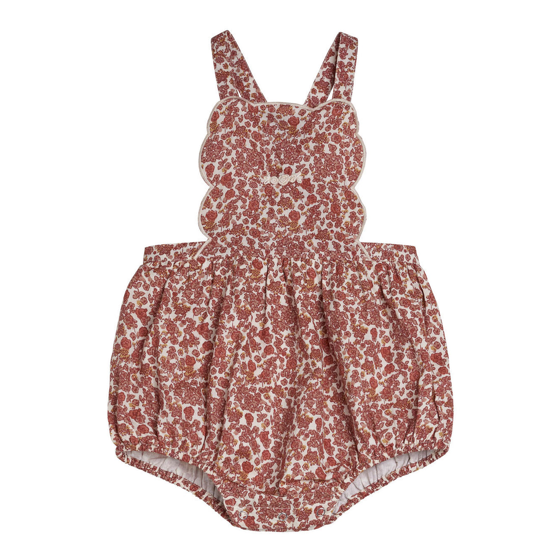 Little Cotton Clothes Sorbet Midsummer Floral Dhalia Romper