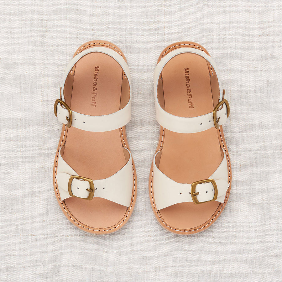 Misha and Puff Marzipan Double Buckle Sandal